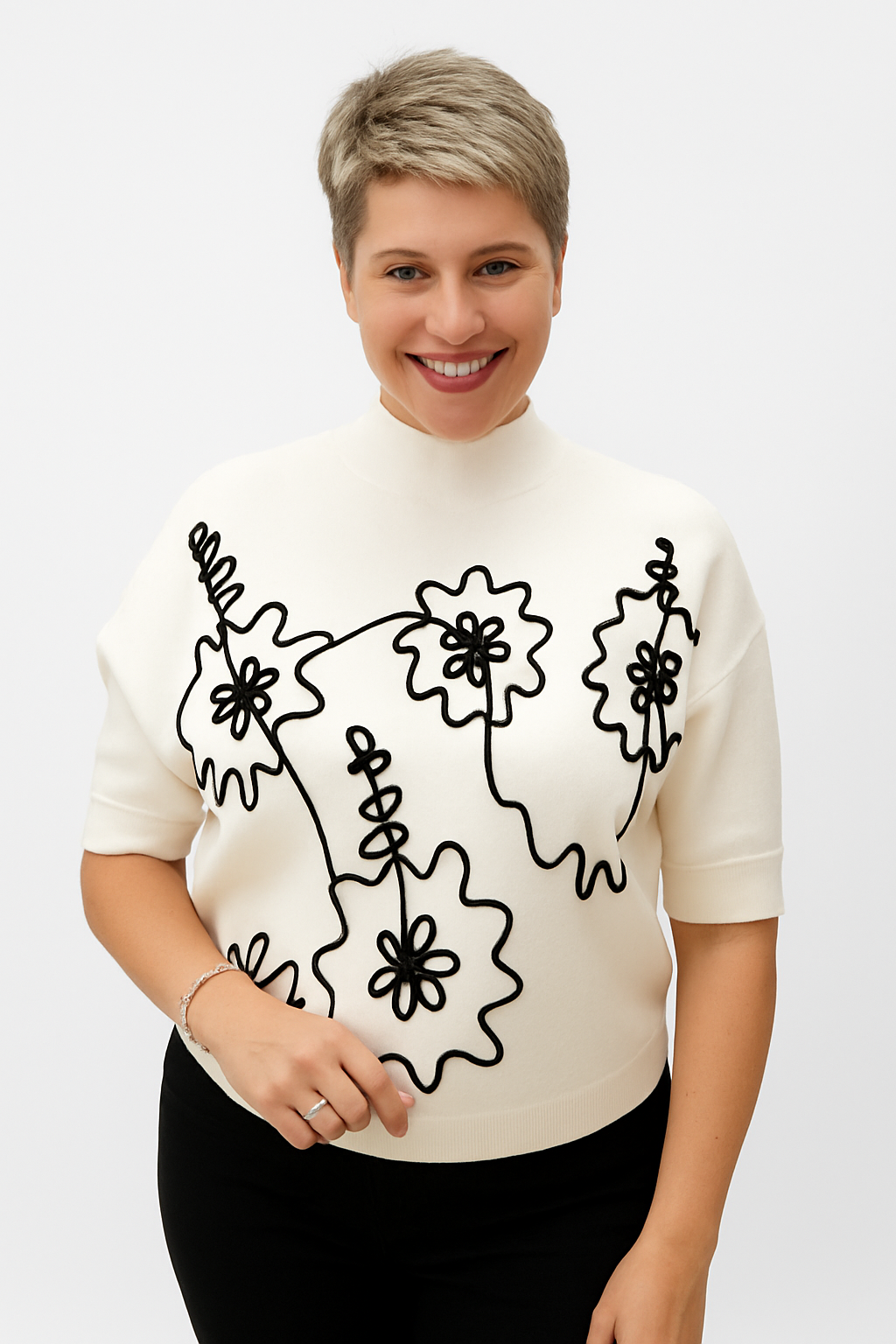 Suéter cuello chimenea