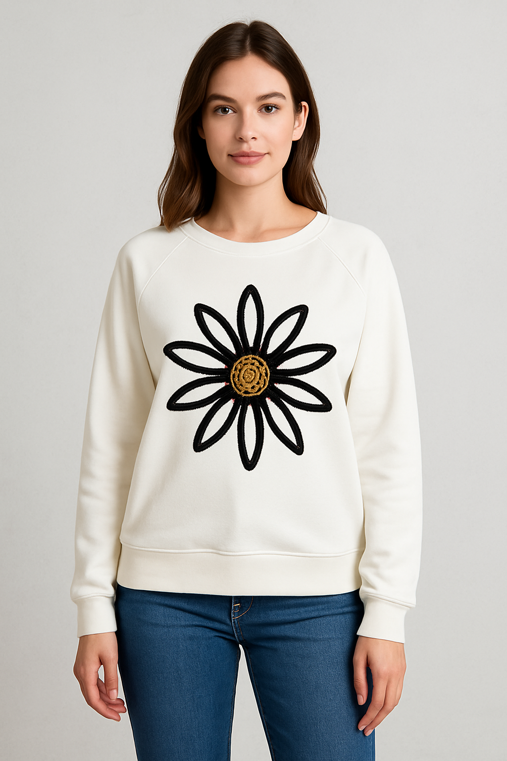 Sudadera flor