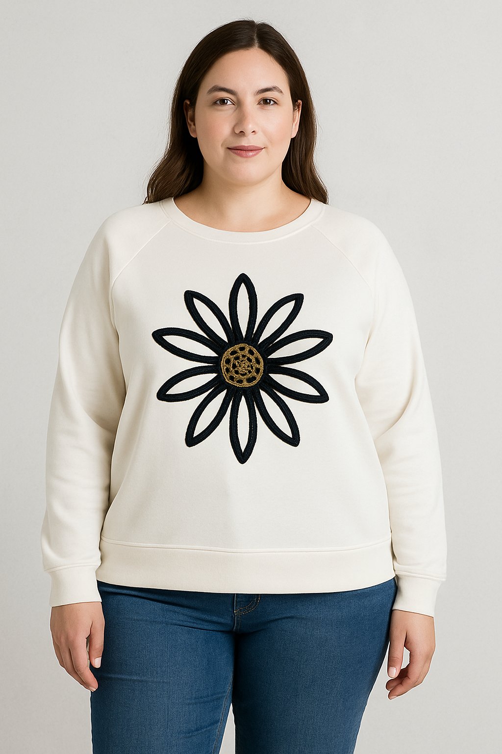 Sudadera flor